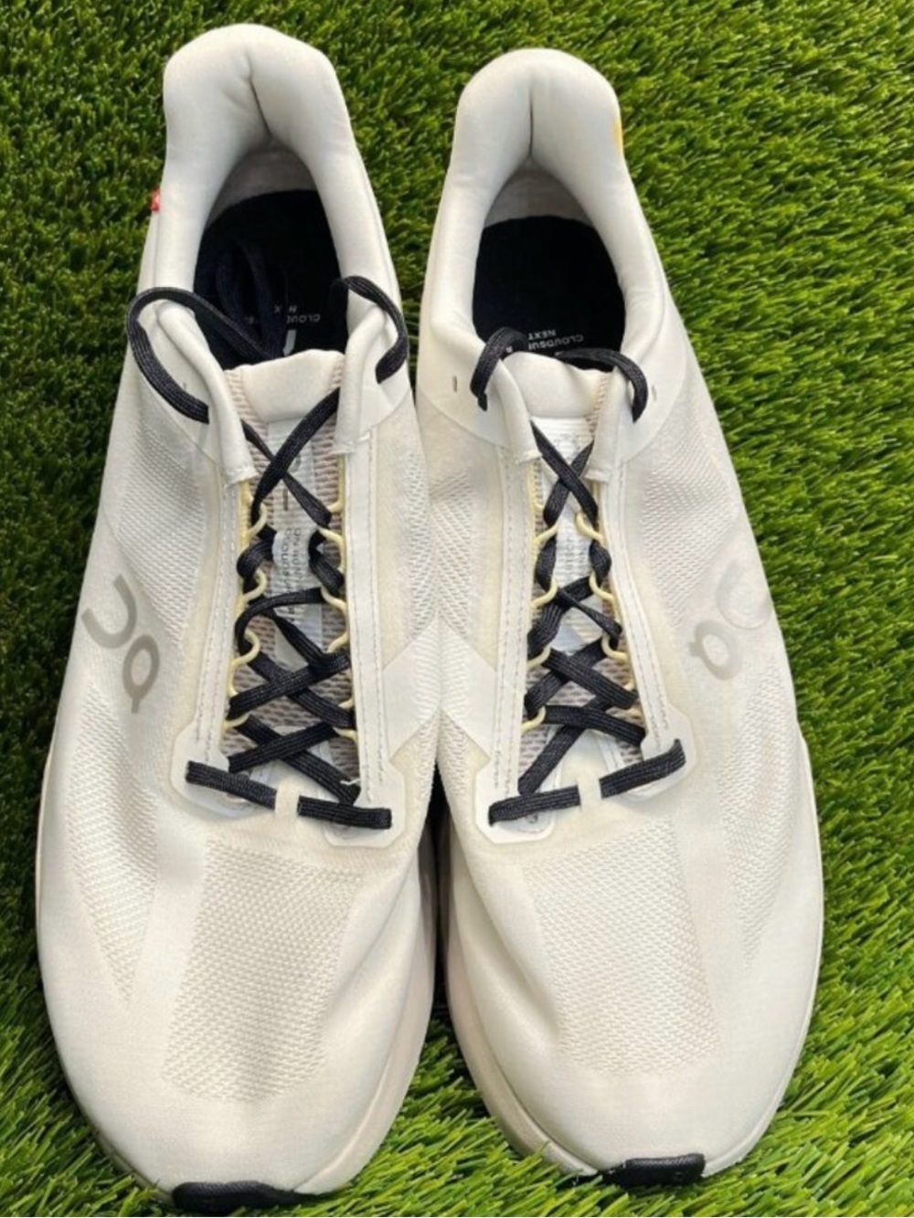 On Cloudsurfer Next Mens Size 13 Ivory Silver Athletic Running Shoes Sneakers